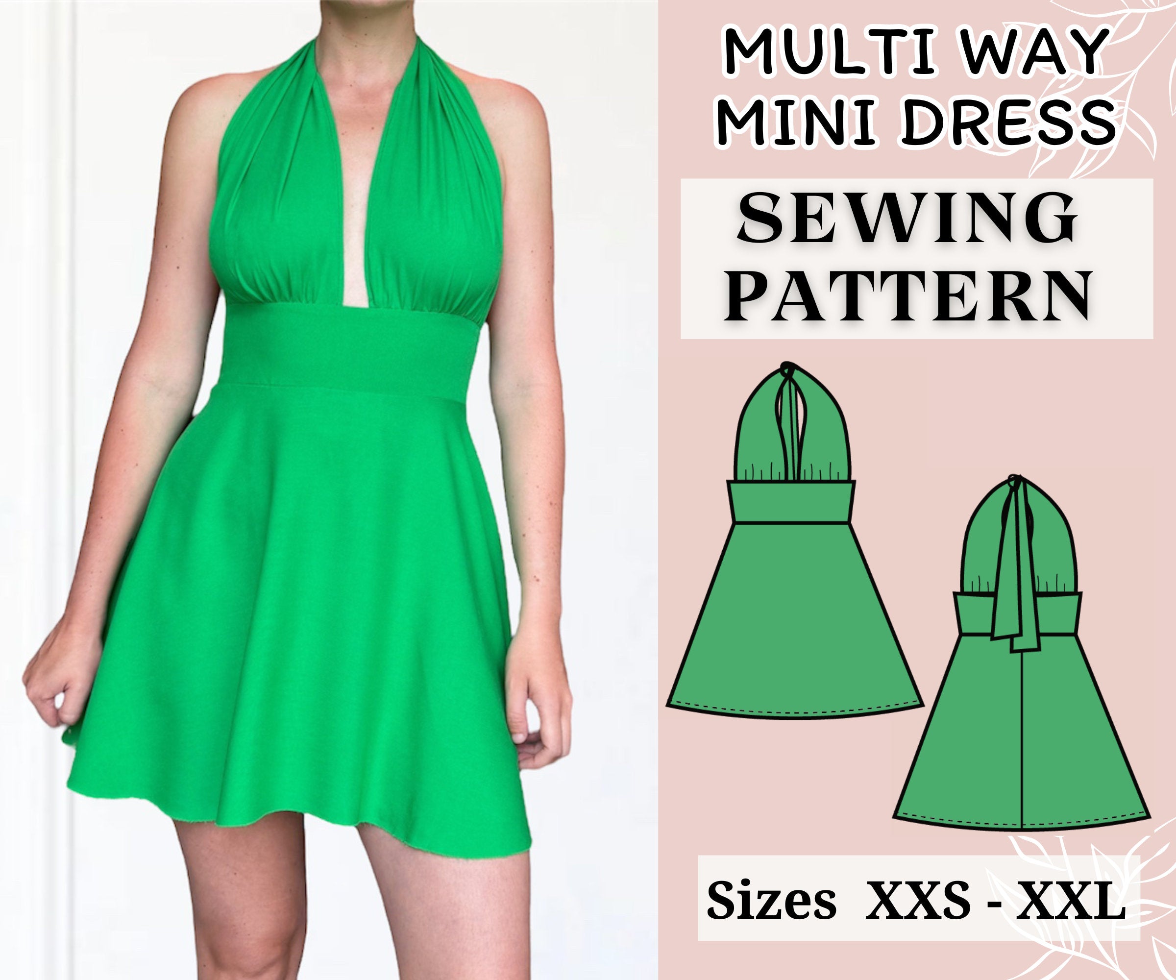 Multi Way Mini Dress Pattern