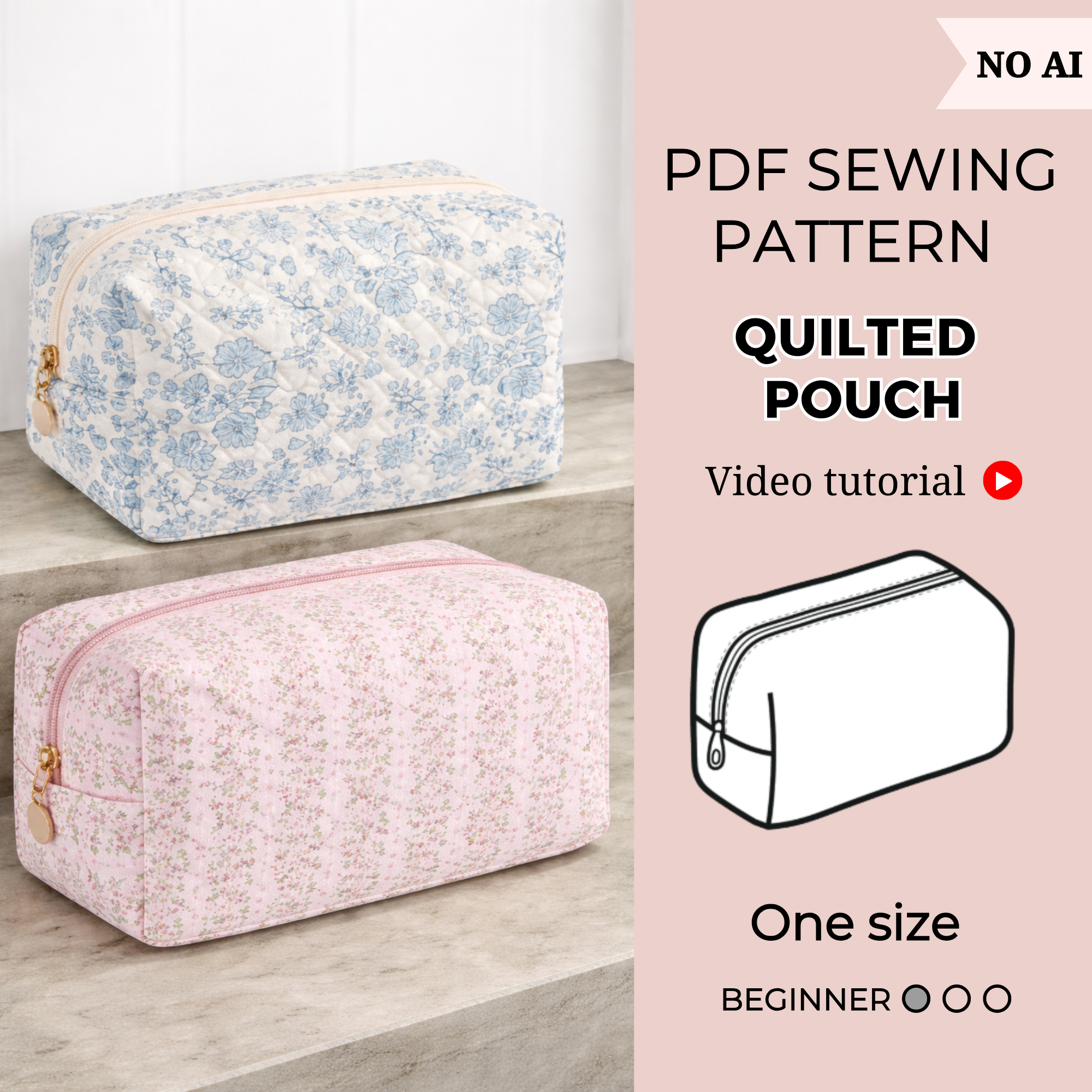 Quilted pouch