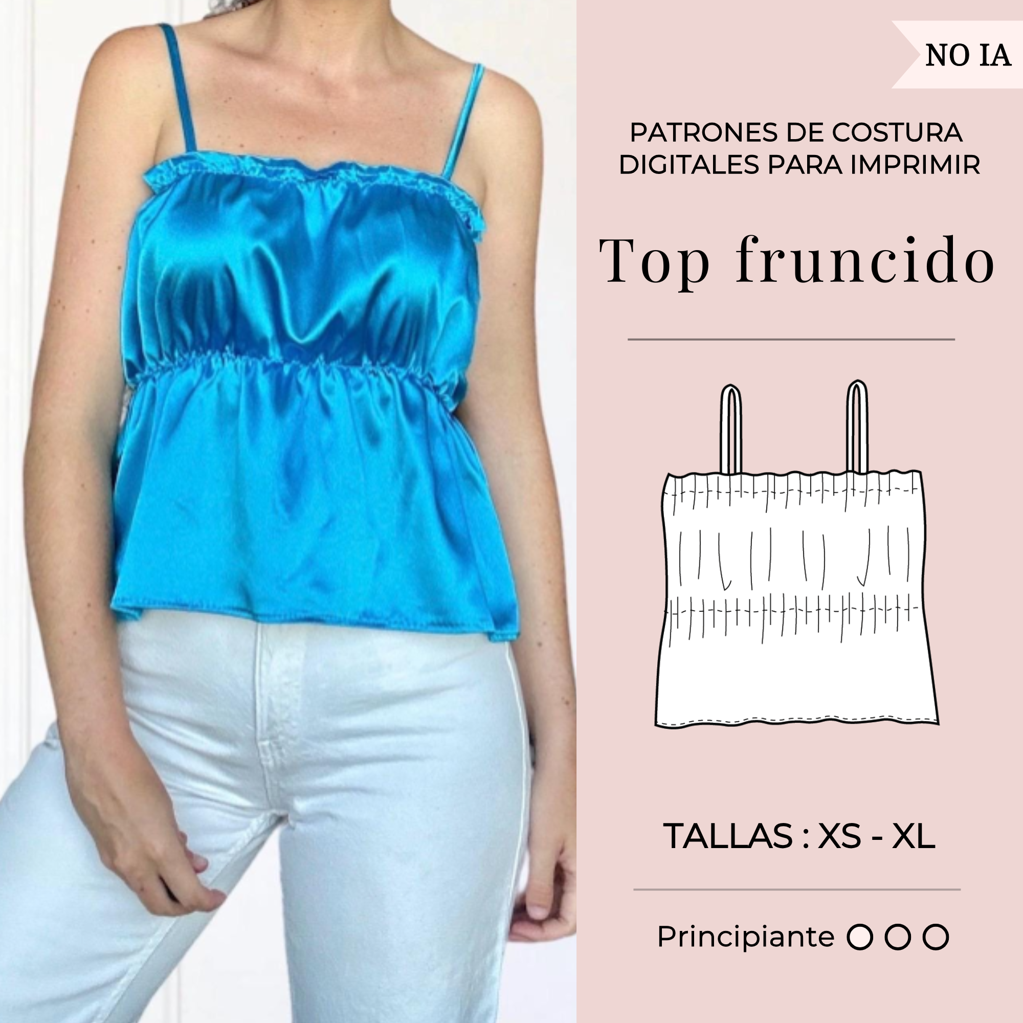 Top fruncido