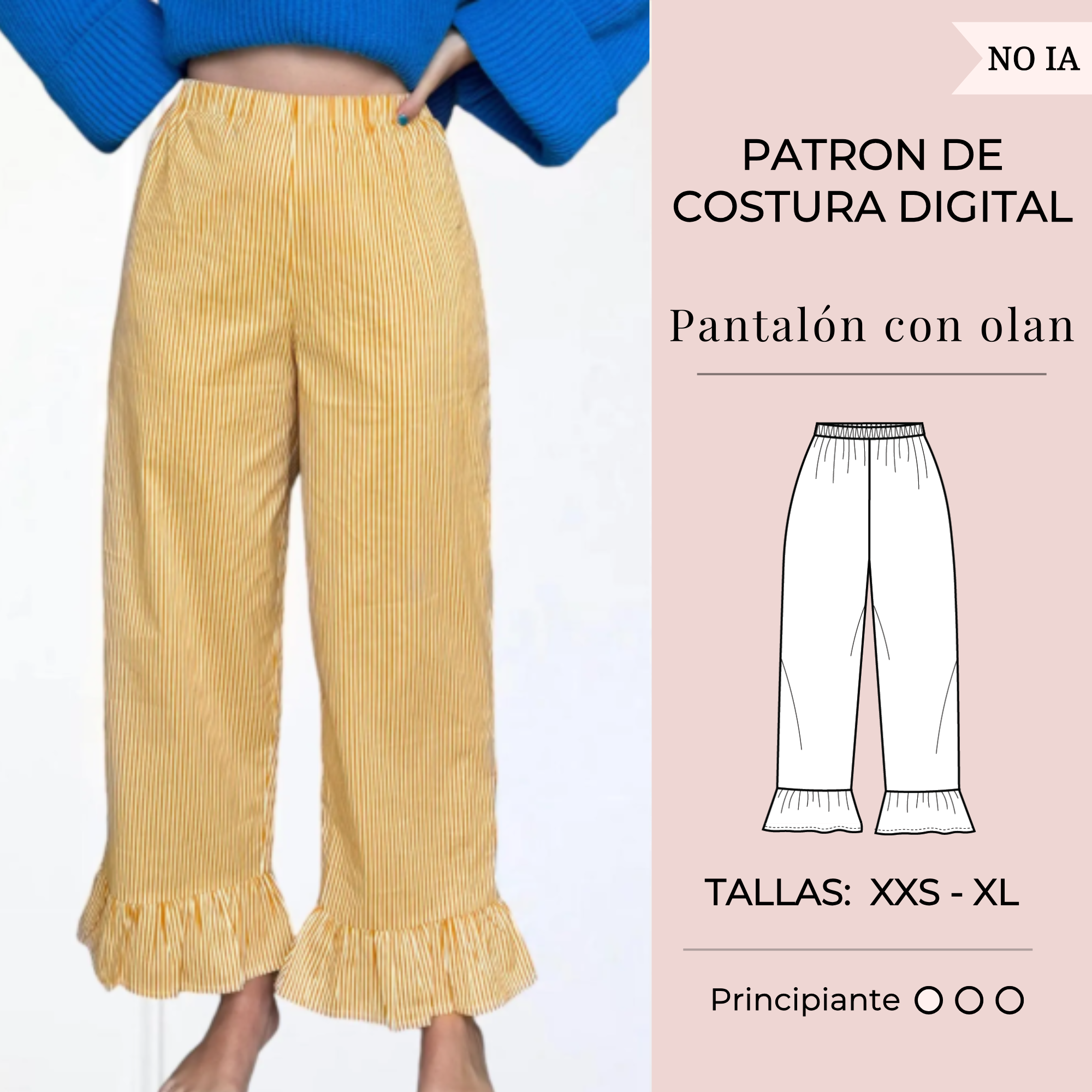 Pantalón con olan