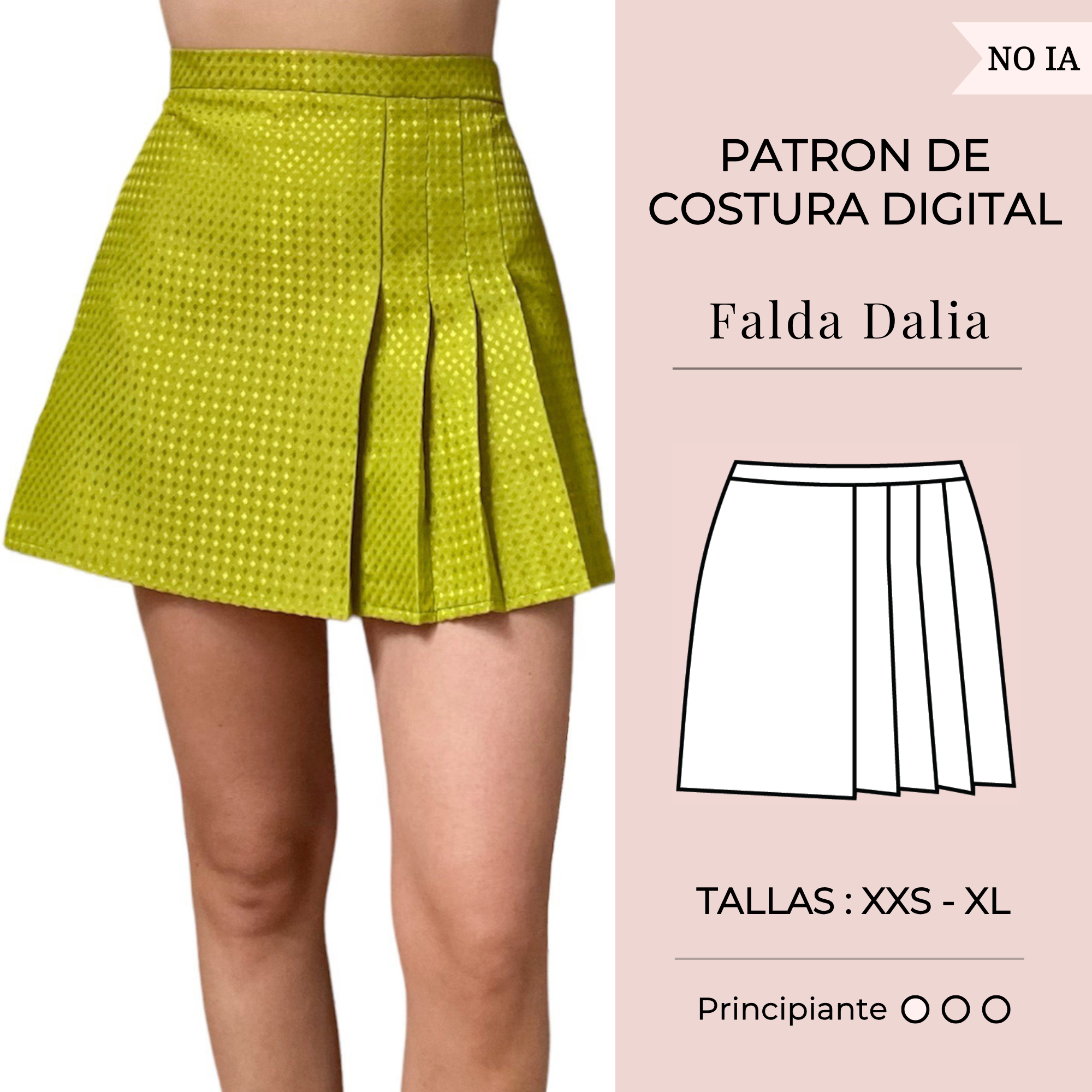 Patrón de falda Dalia