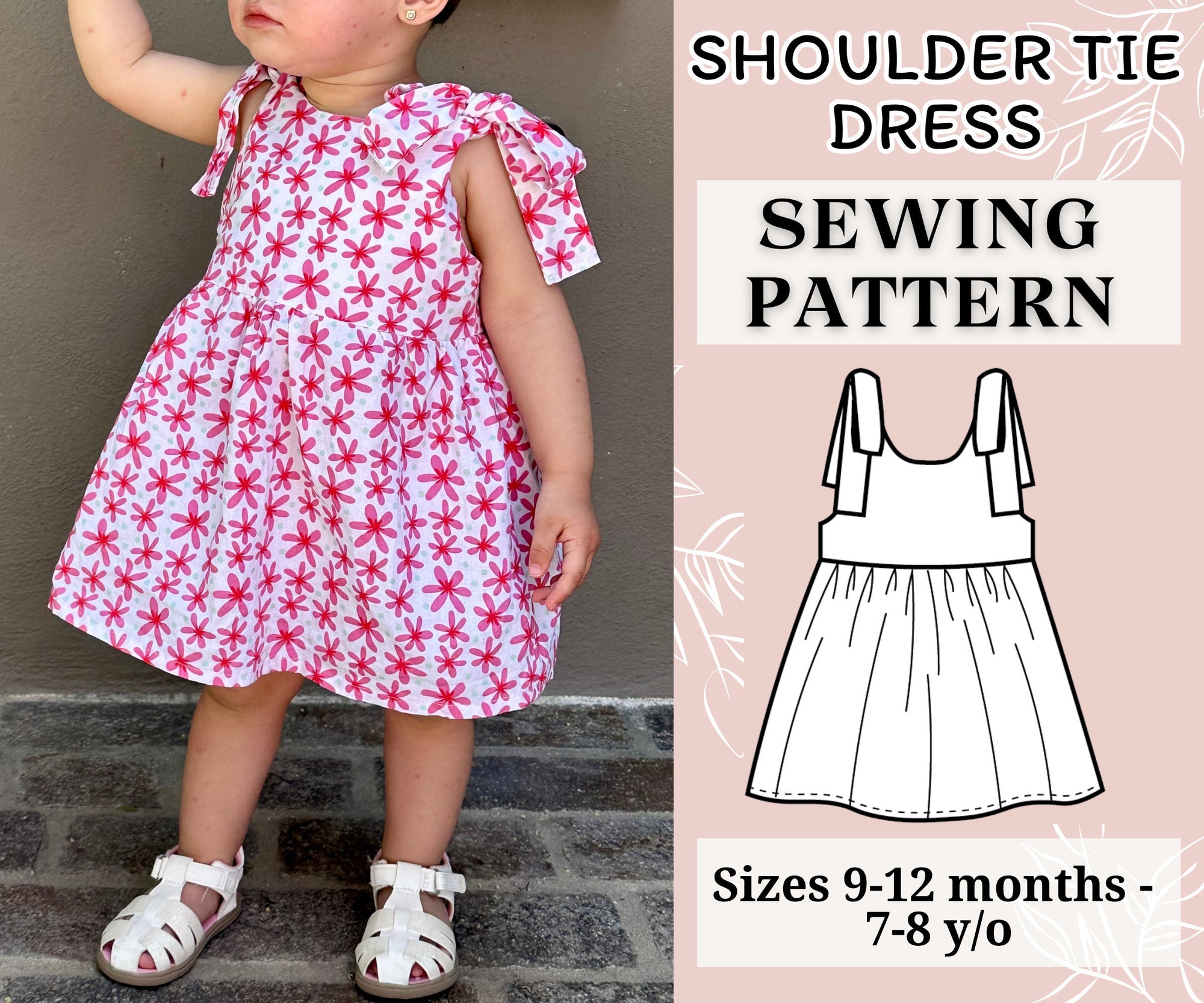 Shoulder Tie Dress Pattern