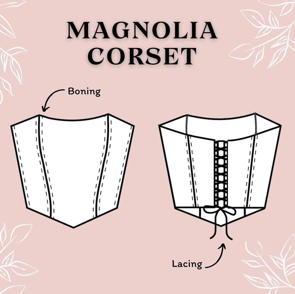 Patrón de corsé Magnolia